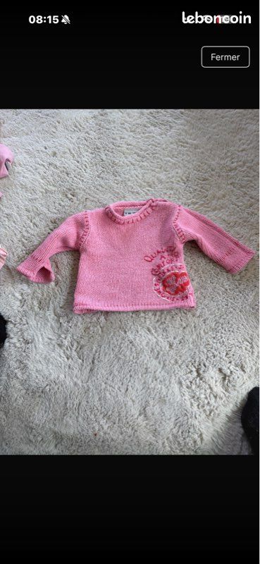 Pull ikks bébé fille 6 mois (image 1)