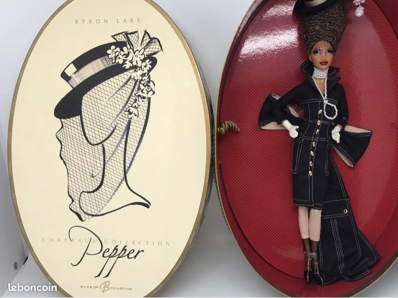 Chapeaux Collection Pepper Barbie Doll Done By Talented Designer Byron Lars Barbie Collector Doll (image 5)