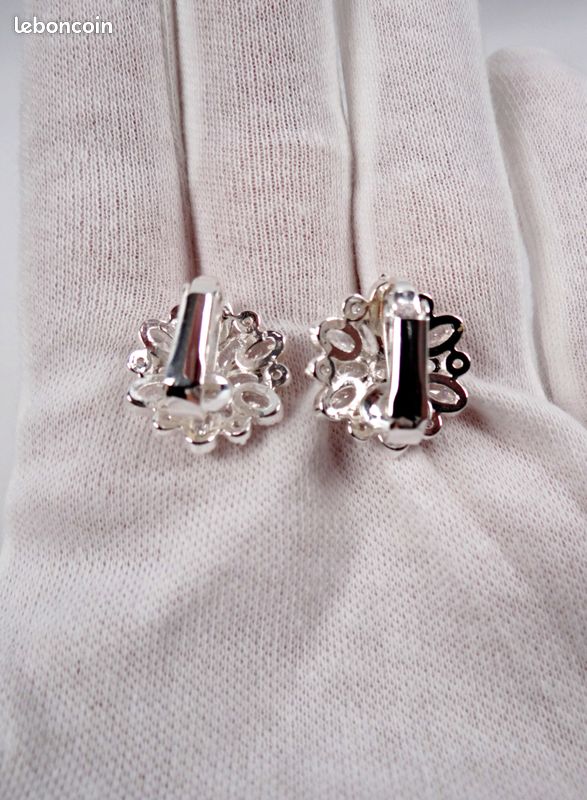 boucles d'oreilles chanel perles strass