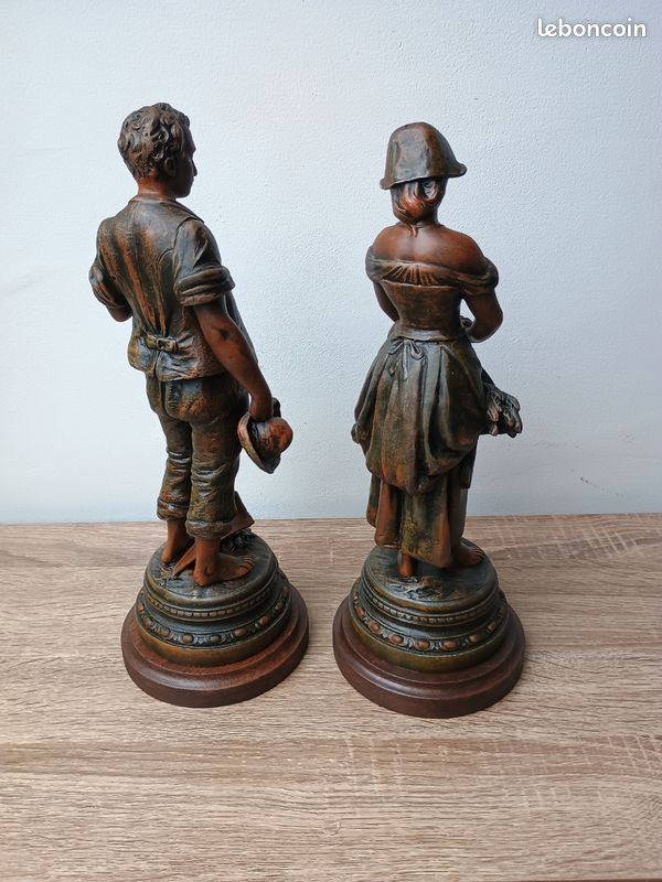 Sculptures en régule l'angélus d'après Adrien Gaudez (image 10)