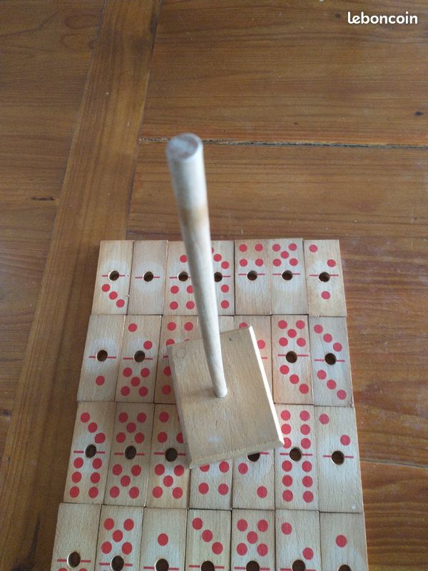 Jeu de dominos en bois (image 3)