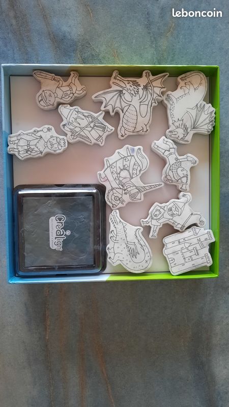 Personnages à tamponner Chevaliers et dragons (image 3)