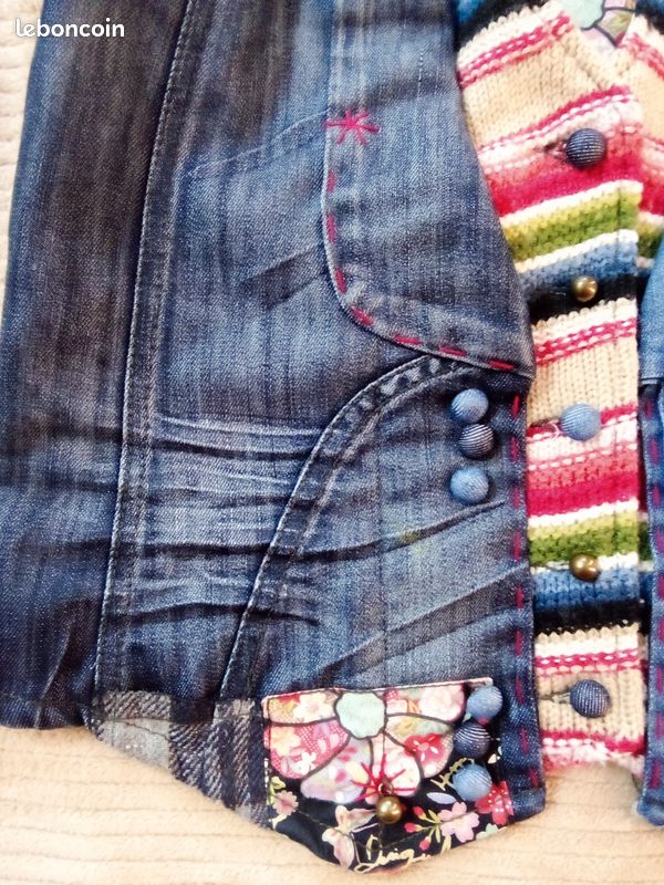 Gilet jean Desigual T. M (image 5)