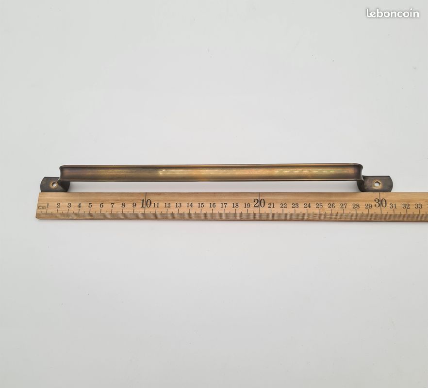Ustensiles en cuivre et laiton, avec barre support, Déco cuisine Vintage - J38 (image 12)