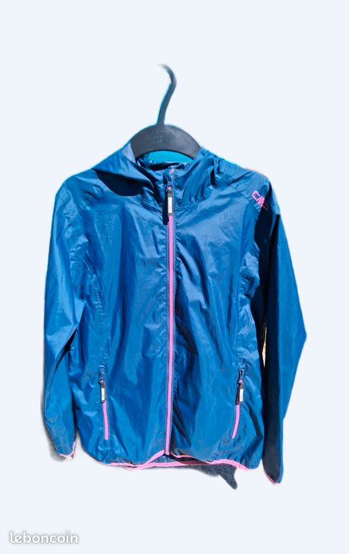 Coupe vent col montant Le vrai 4. 0 claude warm Bleu K-Way - Femme | Place des Tendances