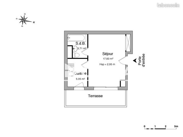 Appartement 1 pièce 26 m² · à Caen · 26 m² · 497 €/mois