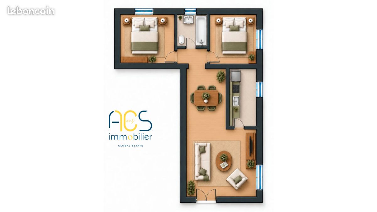 Appartement 3 pièces 70 m² · à Saint-Raphaël · 70 m² · 308 500 €