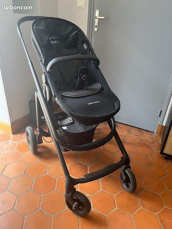 Ensemble bébé poussette, cosy, nacelle, base isofix et siège auto (image 1)