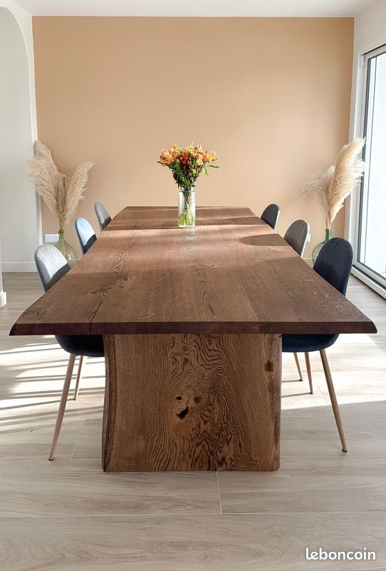 Table Artisan Bois Massif Design Sur Mesure (image 6)