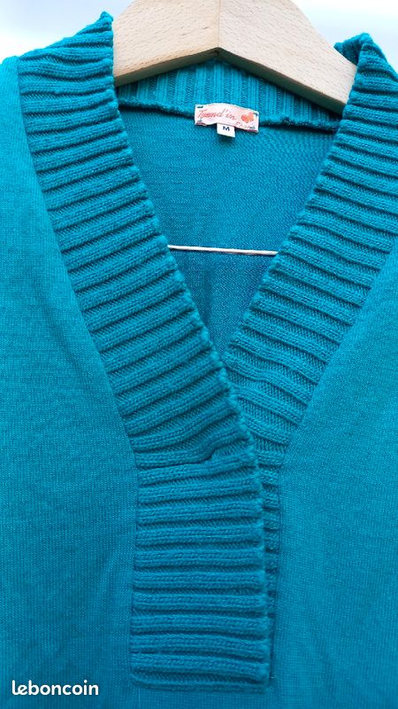 Un pull vert taille 38 ETAM (image 2)