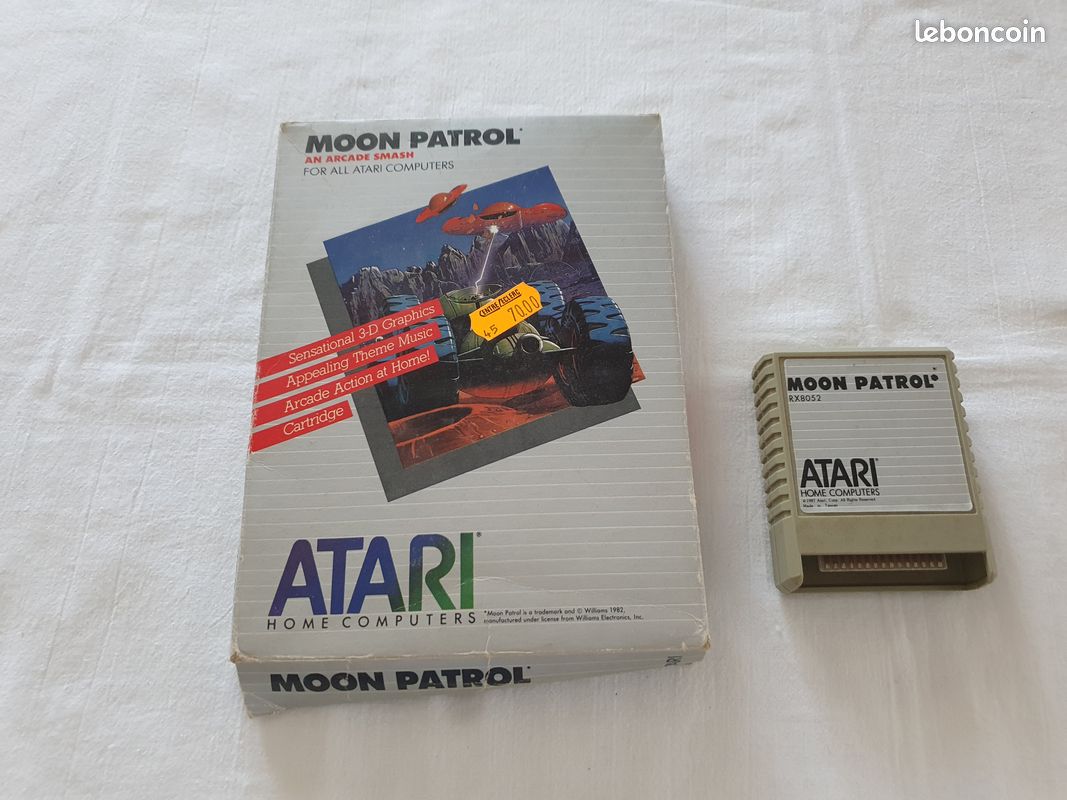 Jeu Atari XL/XE - Moon Patrol - Version Complète En Boîte - Bon état