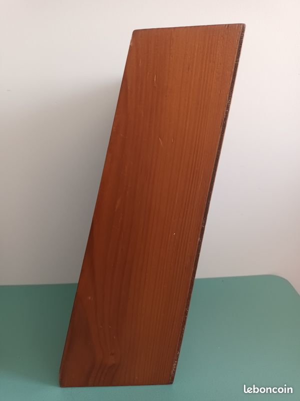 Petite étagère asymétrique vintage en bois (image 3)