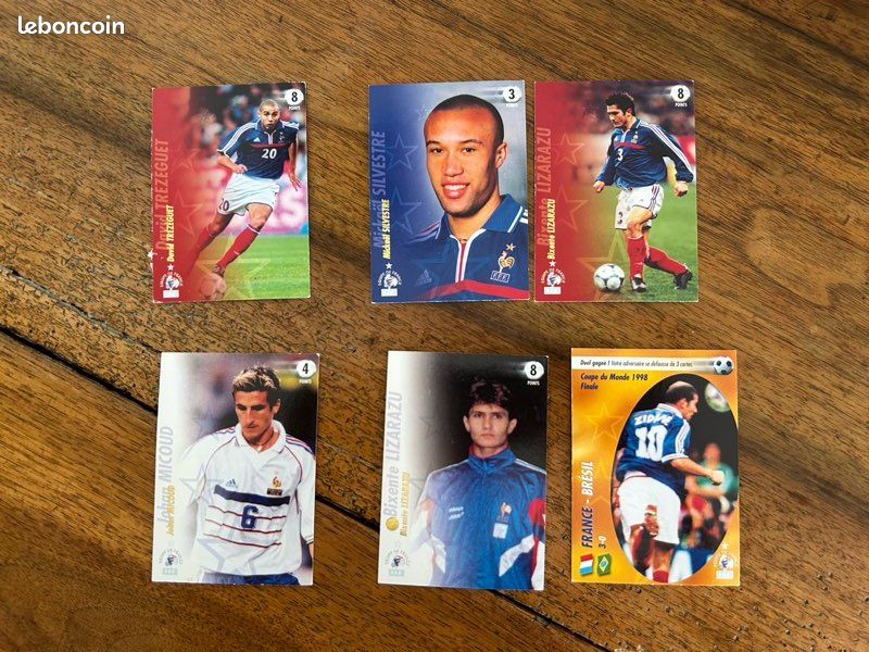 PANINI EQUIPE DE FRANCE 1998-2002 - SET 100 CARTES - TRES RARE