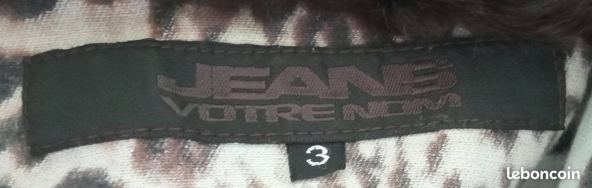 Veste léopard de marque Jeans Votre Nom Vêtements