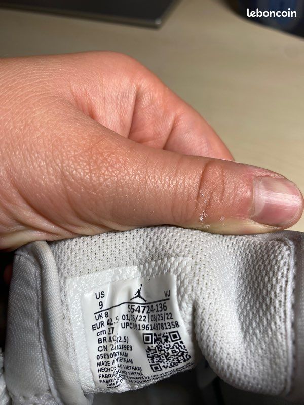 Jordan 1 mid blanche (image 5)