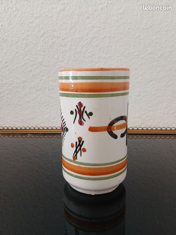 Lot de 4 tasses et un vase ethniques (image 13)