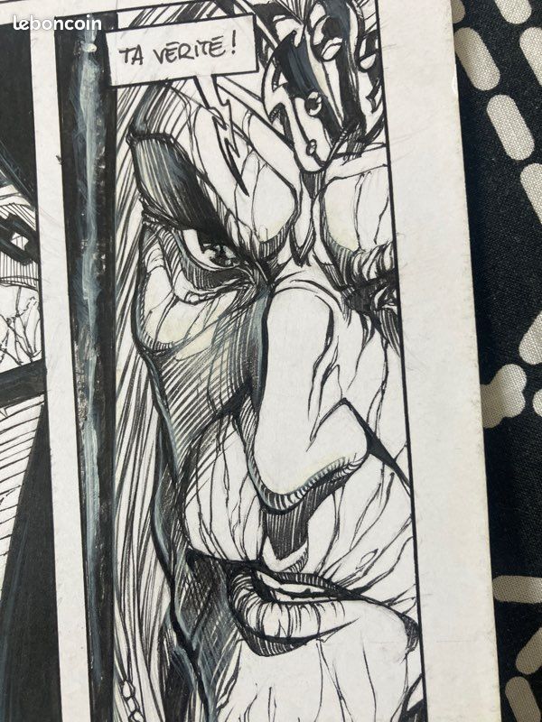 Planche originale PIERRE DENIS GOUX bd merlin tome 1 dessinateur de nains rare (image 3)