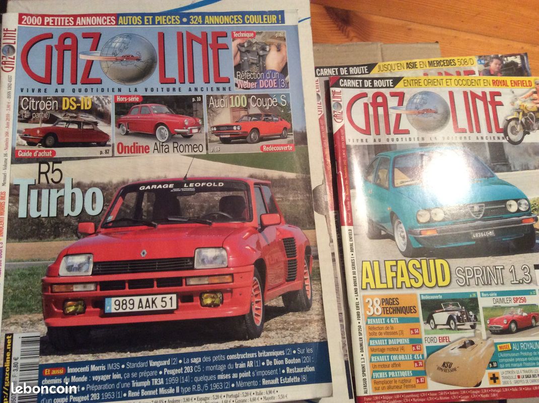 Magazines Gazoline du n° 96 au n° 194 (image 1)