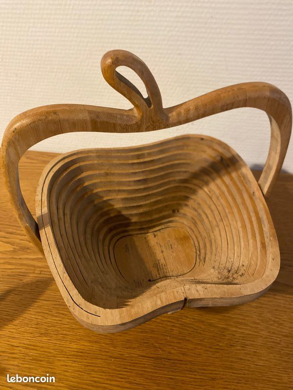 Corbeille bois amovible vintage (image 2)