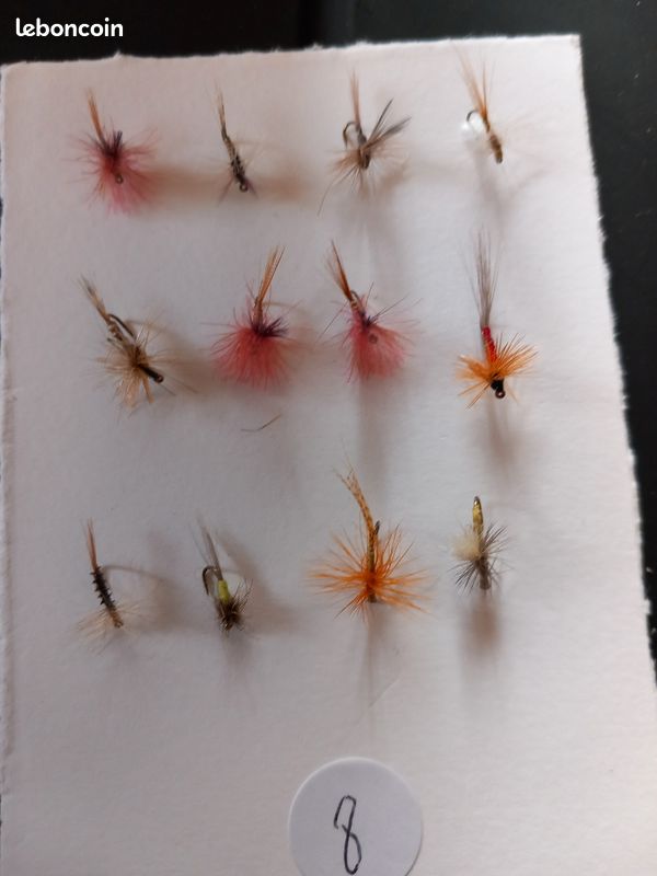 Lot De 8 Mouches De Pêche Dawson's Sub-Surface Pour Truite - Tailles 8-10 - Nymphes