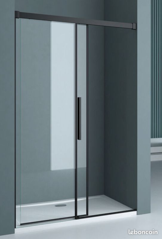 Porte de douche coulissante 100x195cm verre anticalcaire NEUF (image 2)