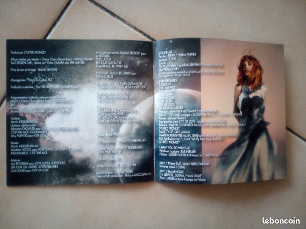 1 CD de Mylène Farmer "Interstellaires" neuf (image 5)
