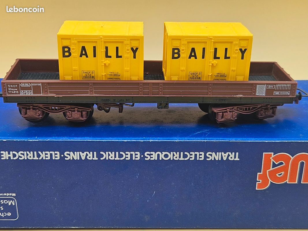 Wagon Plat TP Deux Bogies – VB Réf 47 Tuyau SNCF (occasion)