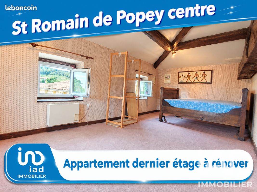 Appartement 2 pièces 37 m² · à Saint-Romain-de-Popey · 37 m² · 83 000 €