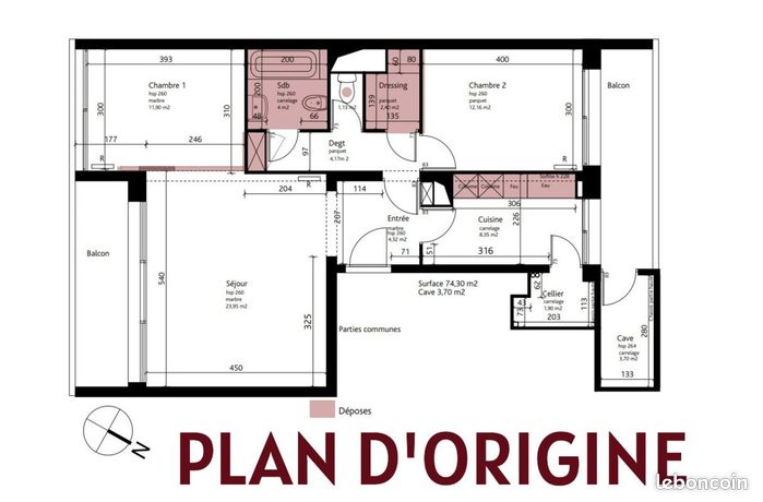 Appartement 3 pièces 72 m² — 14