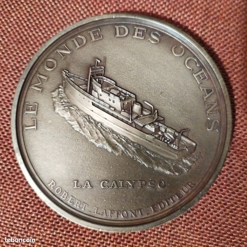 Médaille En Bronze – Jacques-Yves Cousteau – La Calypso – XXème