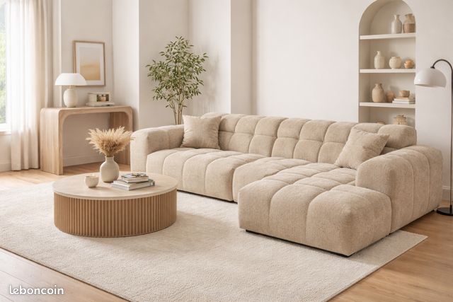 DIRECT GROSSISTE 🔴🛋️Canapé Aubagne Angle Design 🛋️🔴 (image 1)
