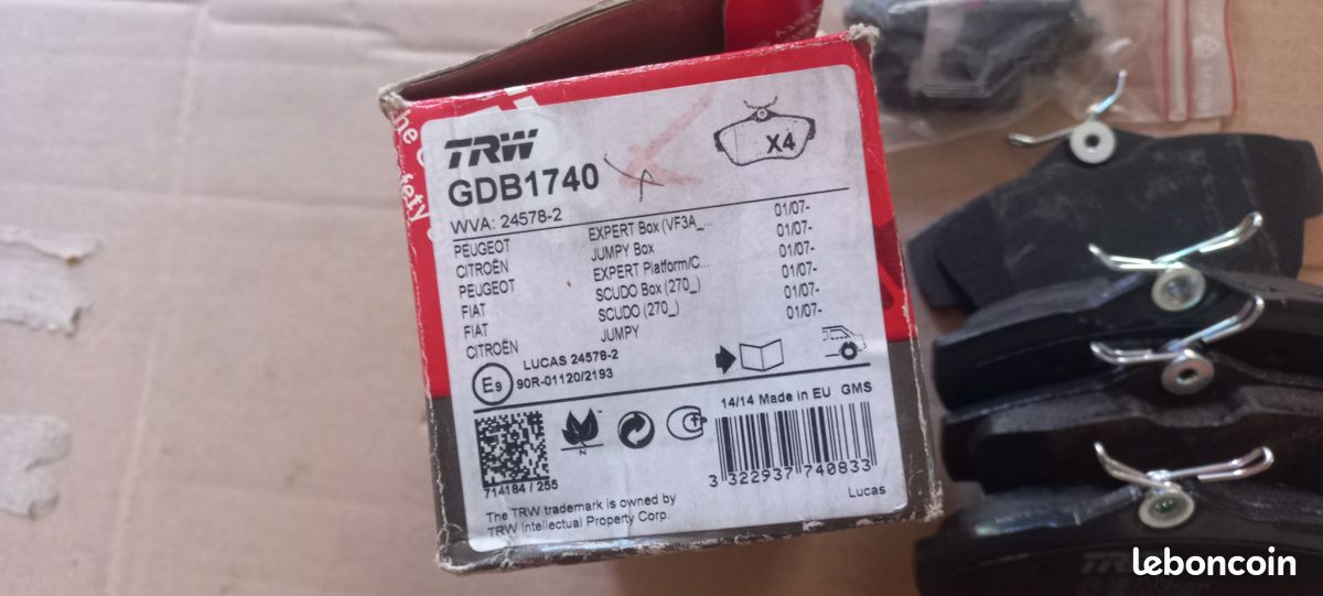 Paire Plaquettes De Frein Avant Italjet Jupiter 125/150/250 2001/2002