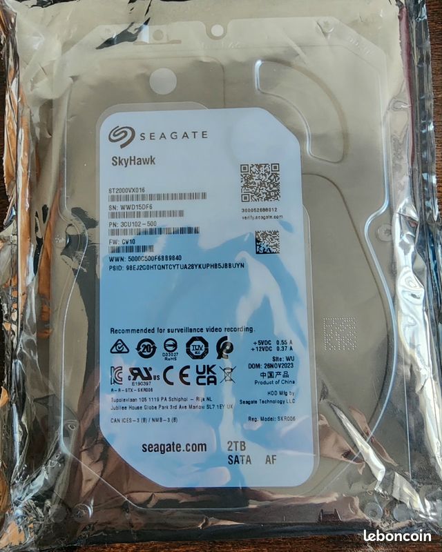 Seagate Skyhawk Mini 2 TB HDD-Überwachung
