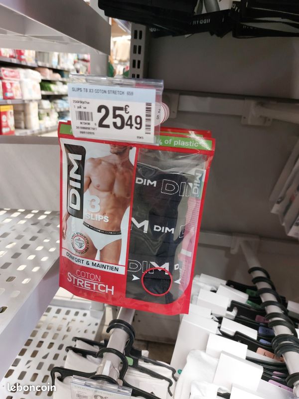 Lot de trois slip Dim neuf erreur d'achat pas d'envoi (image 2)