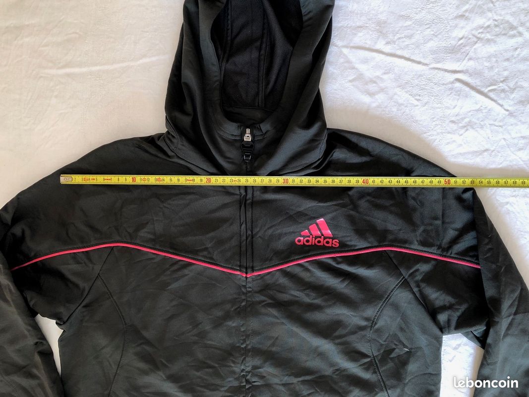 Veste de sport à capuche Noire Femme ADIDAS taille L (image 6)