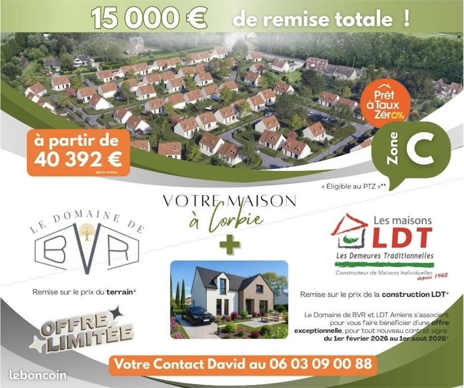 Terrain 486 m² Corbie · 75 590 €