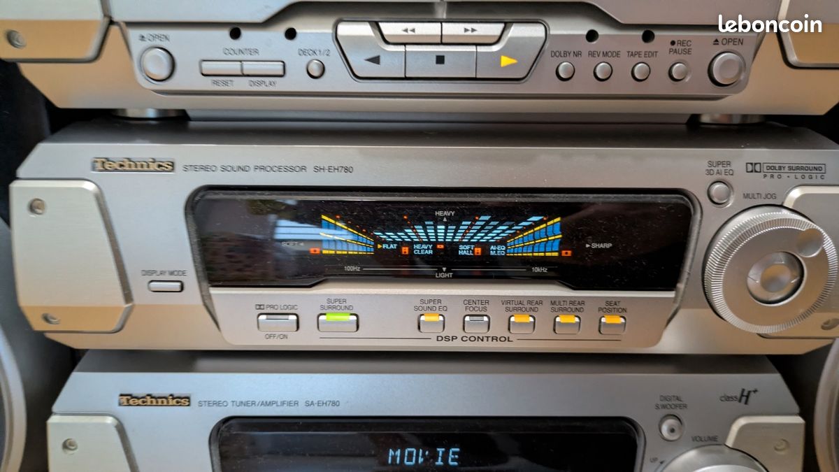 Chaîne Hi-Fi Technics SA-EH790 – Complète Avec CD, Cassette, Tuner – Fonctionne