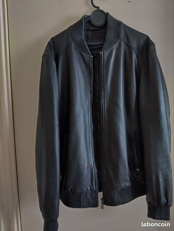 Veste cuir mouton homme (image 1)