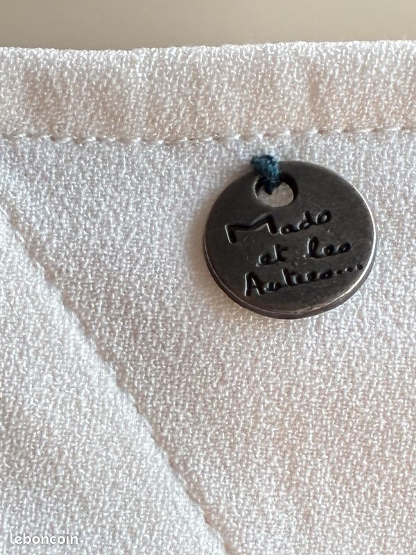Robe chic blanche gris-bleu Mado et les Autres - T.40 - TBE (image 7)