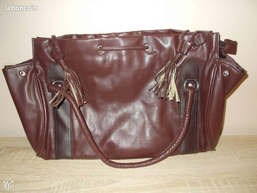 Sac shopping marron neuf (image 1)
