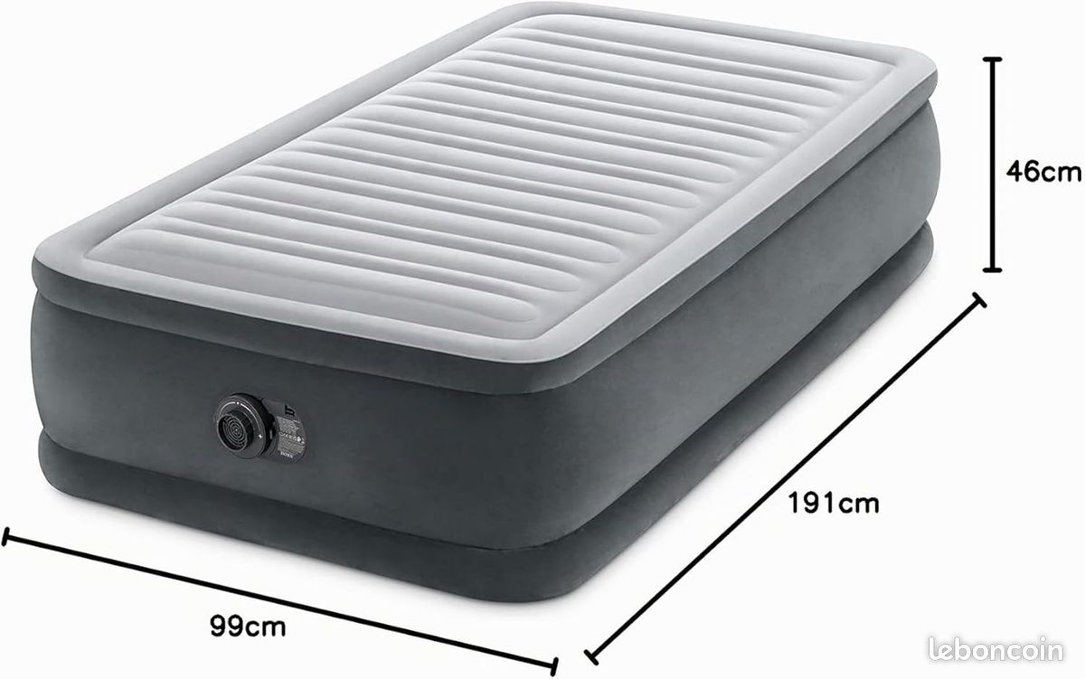 Matelas gonflable Dura-Beam Deluxe 1 personne (image 2)