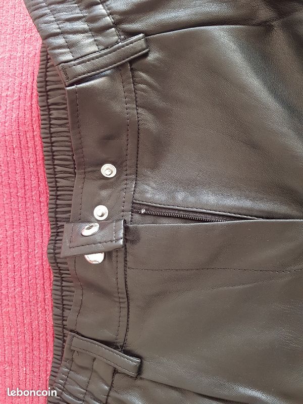 Pantalon simili cuir (image 2)