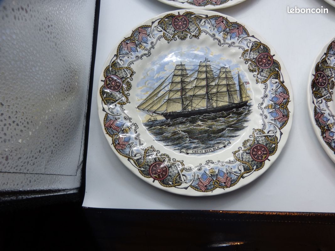 6 Assiettes Marine CURRIER & yves by CHURCHILL (image 2)