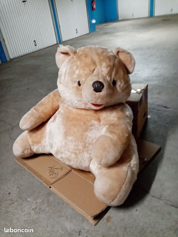 Gros nounours / peluche , ( beige / écru ) (image 2)