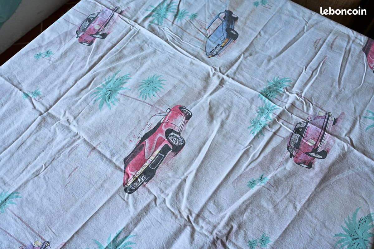 Années 80 - Drap housse vintage pour lit d'enfant (90x190 cm) - 100% coton - Assez bon état (image 3)
