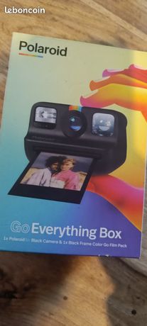 Everything Box Polaroid Go - Appareil Photo Instantané Noir, Format Mini Pour Capturer L'Instant