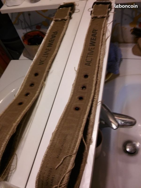 Ceinture coton 115x4 kaki (image 3)