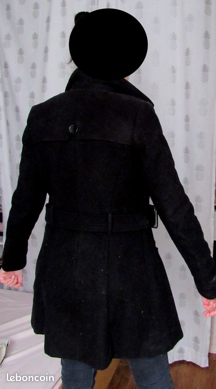 Manteau noir BASIC jennifer (image 2)