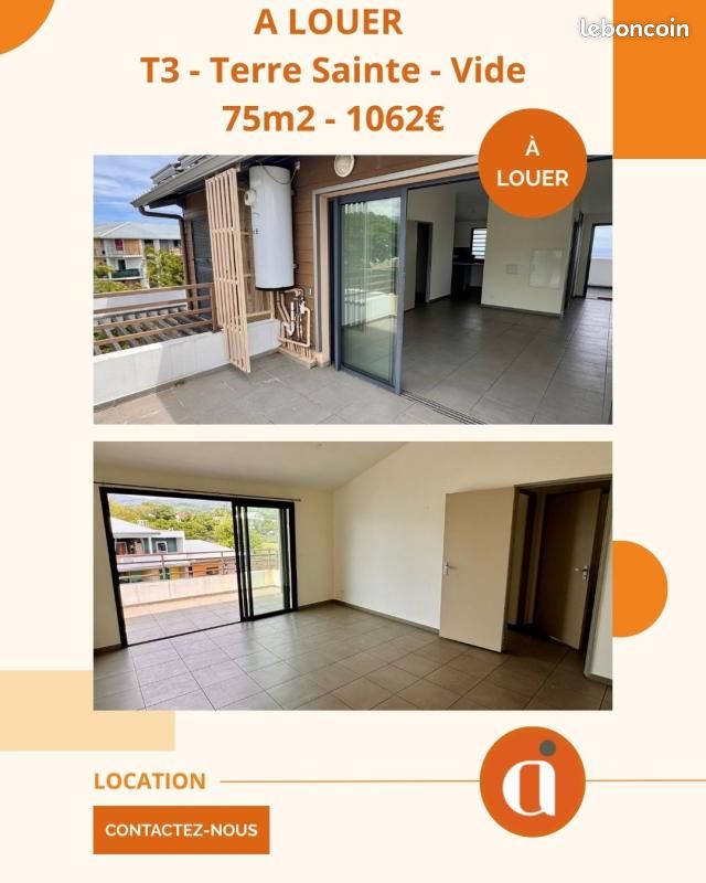 Appartement 3 pièces 65 m² · à Saint-Pierre · 65 m² · 1 022 €/mois