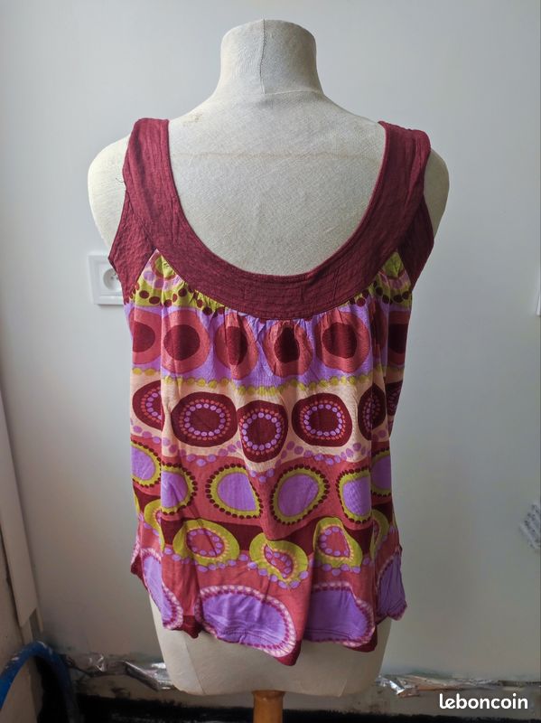 Blouse légère multicolore Taille S (image 2)